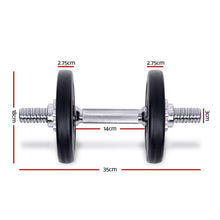 Load image into Gallery viewer, Everfit 10KG Dumbbells Dumbbell Set Weight Plates Home Gym Fitness Exercise
