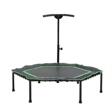 Load image into Gallery viewer, Everfit 48&quot; Mini Trampoline Rebounder Handrail Fitness Exercise Jogger Cardio Workout
