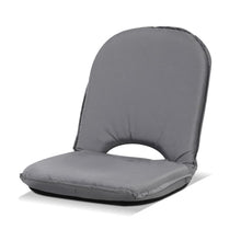 Load image into Gallery viewer, Artiss Floor Lounge Sofa Camping Portable Recliner Beach Chair Folding Outdoor Grey
