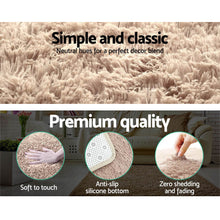 Load image into Gallery viewer, Artiss 140x200cm Floor Rugs Large Ultra Soft Shaggy Rug Carpet Mat Area Beige - Oceania Mart
