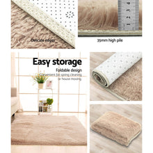 Load image into Gallery viewer, Artiss Shaggy Rug 160x230cm Beige
