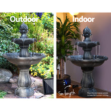 Load image into Gallery viewer, Gardeon 3 Tier Solar Powered Water Fountain - Black - Oceania Mart
