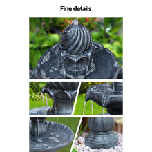 Load image into Gallery viewer, Gardeon 3 Tier Solar Powered Water Fountain - Black - Oceania Mart
