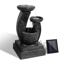 Load image into Gallery viewer, Gardeon 3 Tier Solar Powered Water Fountain with Light - Blue - Oceania Mart
