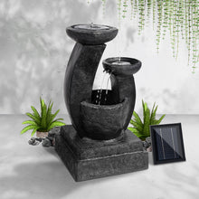 Load image into Gallery viewer, Gardeon 3 Tier Solar Powered Water Fountain with Light - Blue - Oceania Mart
