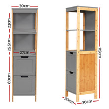Load image into Gallery viewer, Bathroom Cabinet Tallboy Furniture Toilet Storage Laundry Cupboard 115cm
