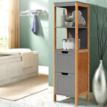 Load image into Gallery viewer, Bathroom Cabinet Tallboy Furniture Toilet Storage Laundry Cupboard 115cm
