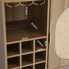 Load image into Gallery viewer, Artiss Rattan Buffet Sideboard Storage Wine Rack Cupboard Server Cabinet Kitchen
