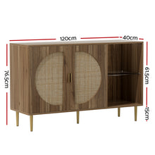 Load image into Gallery viewer, Artiss Rattan Buffet Sideboard Storage Display Shelves Cupboard Cabinet Kitchen
