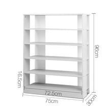 Load image into Gallery viewer, Artiss 6-Tier Shoe Rack Cabinet - White - Oceania Mart

