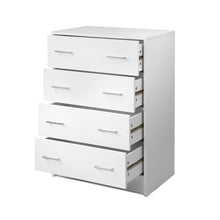 Load image into Gallery viewer, Artiss Tallboy 4 Drawers Storage Cabinet - White
