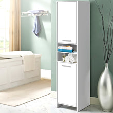 Load image into Gallery viewer, Artiss 185cm Bathroom Tallboy Toilet Storage Cabinet Laundry Cupboard Adjustable Shelf White - Oceania Mart
