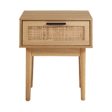 Load image into Gallery viewer, Artiss Bedside Tables Table 1 Drawer Storage Cabinet Rattan Wood Nightstand - Oceania Mart
