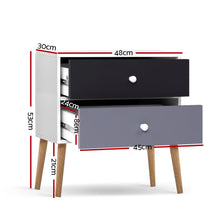 Load image into Gallery viewer, Bedside Tables Drawers Side Table Nightstand Lamp Side Storage Cabinet

