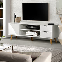 Load image into Gallery viewer, Artiss TV Cabinet Entertainment Unit Stand Wooden Scandinavian 120cm White - Oceania Mart

