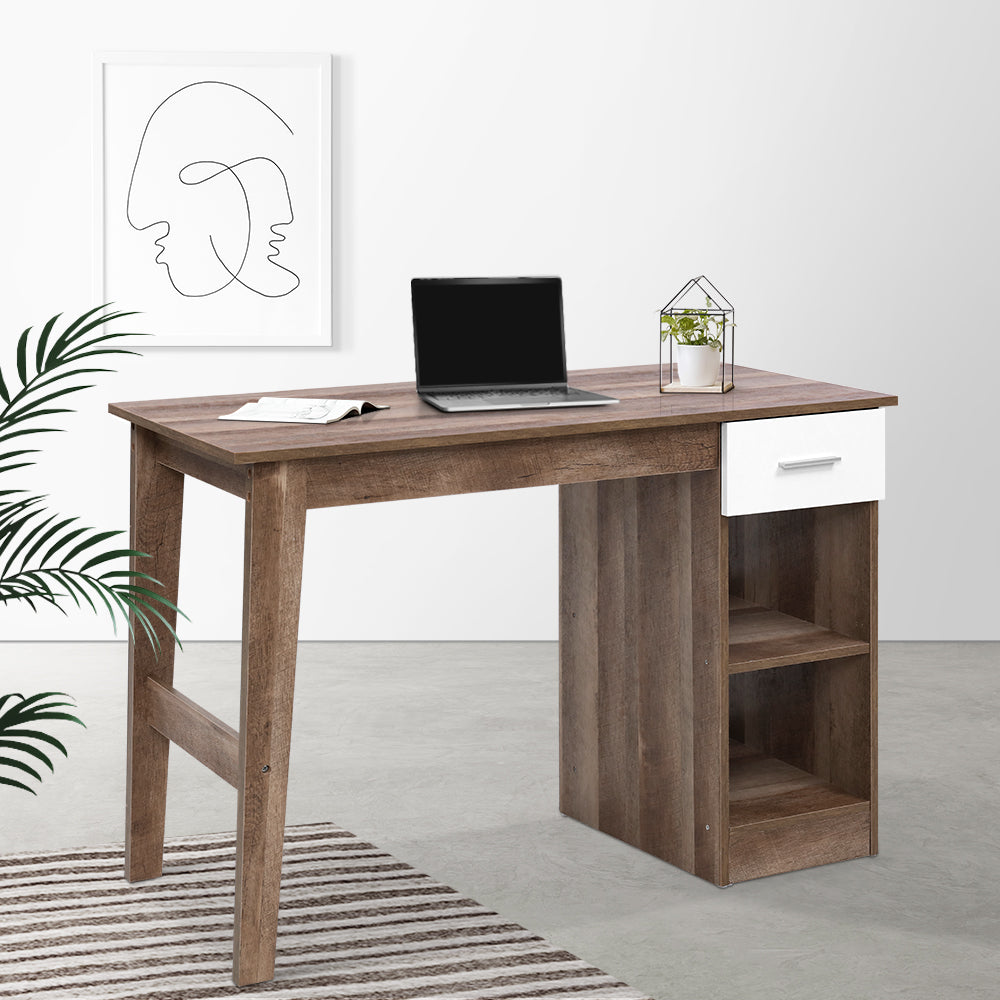 Artiss Scandinavian Office Computer Desk Student Study Table Workstation Shelf