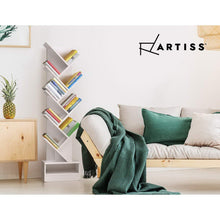 Load image into Gallery viewer, Artiss Display Shelf 9-Shelf Tree Bookshelf Book Storage Rack Bookcase White
