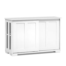 Load image into Gallery viewer, Artiss Buffet Sideboard Cabinet White Doors Storage Shelf Cupboard Hallway Table White
