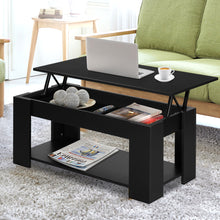 Load image into Gallery viewer, Artiss Lift Up Top Coffee Table Storage Shelf Black
