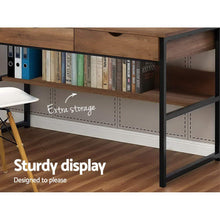 Load image into Gallery viewer, Artiss Office Computer Desk Study Table Workstation Student Bookshelf Storage Drawers

