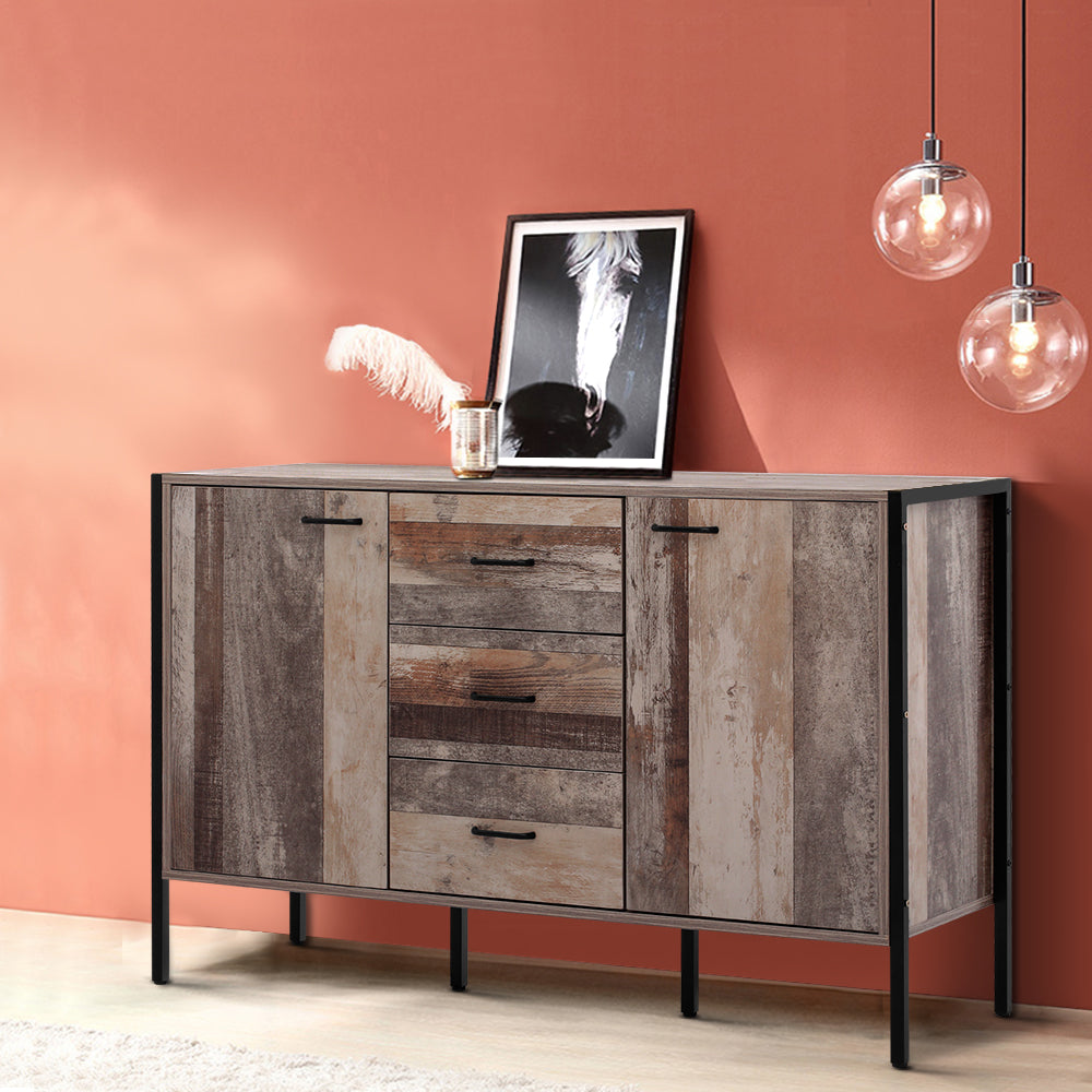 Artiss Buffet Sideboard Storage Cabinet Industrial Rustic Wooden - Oceania Mart