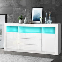 Load image into Gallery viewer, Artiss Buffet Sideboard Cabinet 3 Drawers High Gloss Storage Cupboard LED - Oceania Mart
