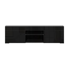 Load image into Gallery viewer, Artiss 130cm RGB LED TV Stand Cabinet Entertainment Unit Gloss Furniture Black - Oceania Mart
