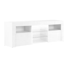 Load image into Gallery viewer, Artiss TV Cabinet Entertainment Unit Stand RGB LED Gloss Furniture 145cm White - Oceania Mart
