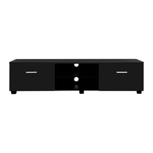 Load image into Gallery viewer, Modern 140cm High Gloss TV Cabinet Stand Entertainment Unit Storage Shelf Black
