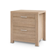 Load image into Gallery viewer, Bedside Table Lamp Side Tables Drawers Nightstand Unit Beige Wood
