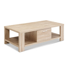 Load image into Gallery viewer, Artiss Coffee Table Wooden Shelf Storage Drawer Living Furniture Thick Tabletop
