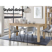 Load image into Gallery viewer, Artiss Dining Table 6-8 Seater Wooden Kitchen Tables Oak 160cm Cafe Restaurant
