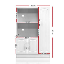 Load image into Gallery viewer, Artiss Buffet Sideboard Cabinet Storage Cupboard Doors White Kitchen Hallway - Oceania Mart

