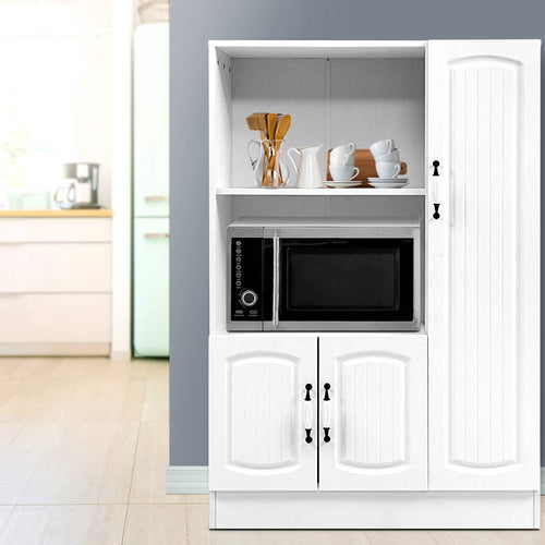 Artiss Buffet Sideboard Cabinet Storage Cupboard Doors White Kitchen Hallway - Oceania Mart