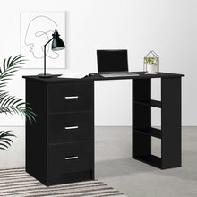 Load image into Gallery viewer, Artiss Office Computer Desk Student Study Table Workstation 3 Drawers 120cm Black
