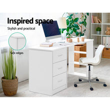 Load image into Gallery viewer, Artiss Office Computer Desk Student Study Table Workstation 3 Drawers Shelf 120cm
