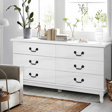 Load image into Gallery viewer, Chest of Drawers Dresser Table Lowboy Storage Cabinet White KUBI Bedroom
