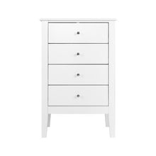 Load image into Gallery viewer, 4 Chest of Drawers Tallboy Storage Cabinet Bedside Table Dresser White
