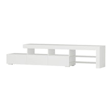 Load image into Gallery viewer, TV Cabinet Entertainment Unit Stand RGB LED Gloss Furniture 215cm White
