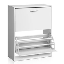 Load image into Gallery viewer, Artiss 2 Door Shoe Cabinet - White - Oceania Mart
