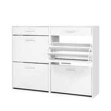 Load image into Gallery viewer, Shoe Cabinet Rack Organisers Storage Shelf Drawer Cupboard White
