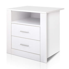 Load image into Gallery viewer, Bedside Tables Drawers Storage Cabinet Drawers Side Table White
