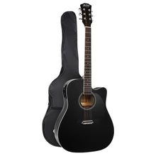 Load image into Gallery viewer, Alpha 41&quot; Inch Electric Acoustic Guitar Wooden Classical Full Size EQ Bass Black - Oceania Mart
