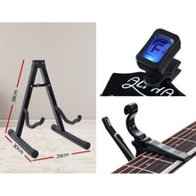 Load image into Gallery viewer, Alpha 41&quot; Inch Electric Acoustic Guitar Wooden Classical Full Size EQ Capo Black - Oceania Mart
