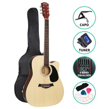 Load image into Gallery viewer, Alpha 41&quot; Inch Electric Acoustic Guitar Wooden Classical with Pickup Capo Tuner Bass Natural - Oceania Mart
