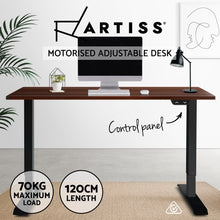 Load image into Gallery viewer, Artiss Sit Stand Desk Motorised Electric Table Riser Height Adjustable Standing Desk 120cm - Oceania Mart
