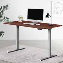 Load image into Gallery viewer, Artiss Standing Desk Sit Stand Table Height Adjustable Motorised Electric Grey Frame 120cm Walnut - Oceania Mart
