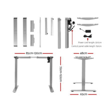 Load image into Gallery viewer, Artiss Standing Desk Motorised Height Adjustable Sit Stand Computer Table Office 120cm - Oceania Mart
