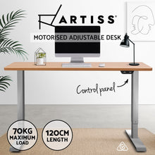 Load image into Gallery viewer, Artiss Standing Desk Sit Stand Table Height Adjustable Motorised Electric Frame Riser 120cm Desktop - Oceania Mart
