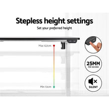 Load image into Gallery viewer, Artiss Standing Desk Motorised Electric Adjustable Sit Stand Table Riser Computer Laptop Stand 120cm - Oceania Mart

